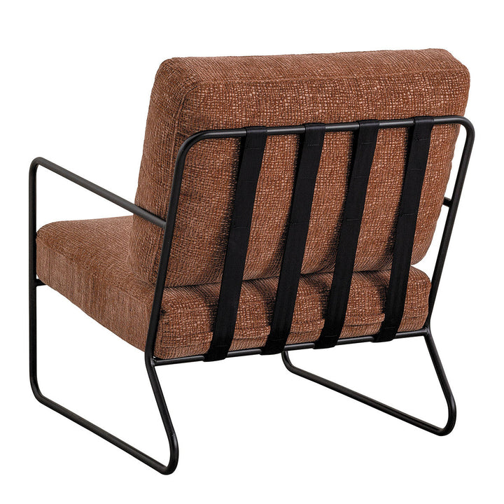 Gaspard Armchair - Rosewood Jacquard Velvet