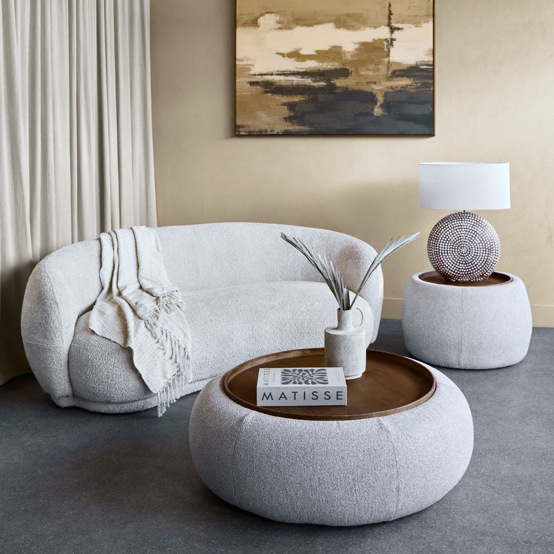 Gensen Small Ottoman Coffee Table - Oatmeal