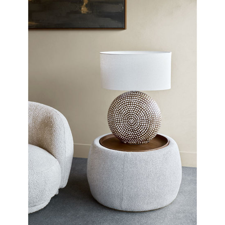 Gensen Small Ottoman Coffee Table - Oatmeal