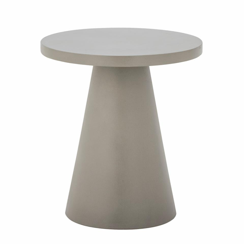 Bloomingville Outdoor Ray Fiber Cement Side Table in Grey