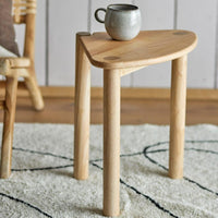 Bloomingville Kassia Side Table in Natural Rubberwood