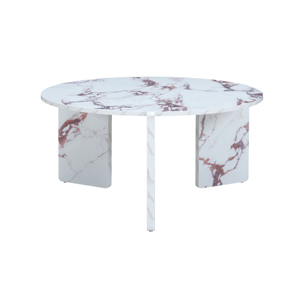 Halo Marble Effect Coffee Table - Violetta