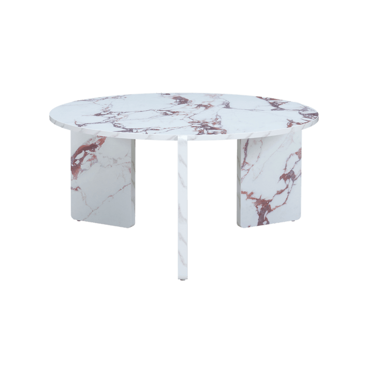 Halo Marble Effect Coffee Table - Violetta