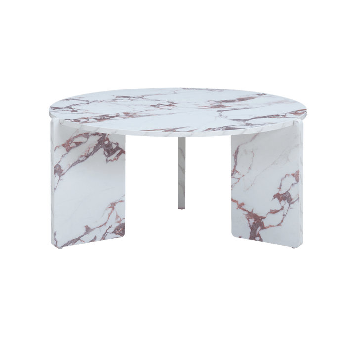 Halo Marble Effect Coffee Table - Violetta