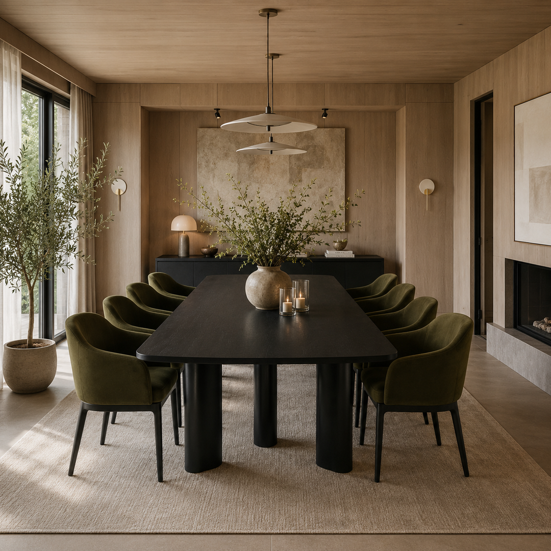 Harmonie Large Dining Table - Black Veneer