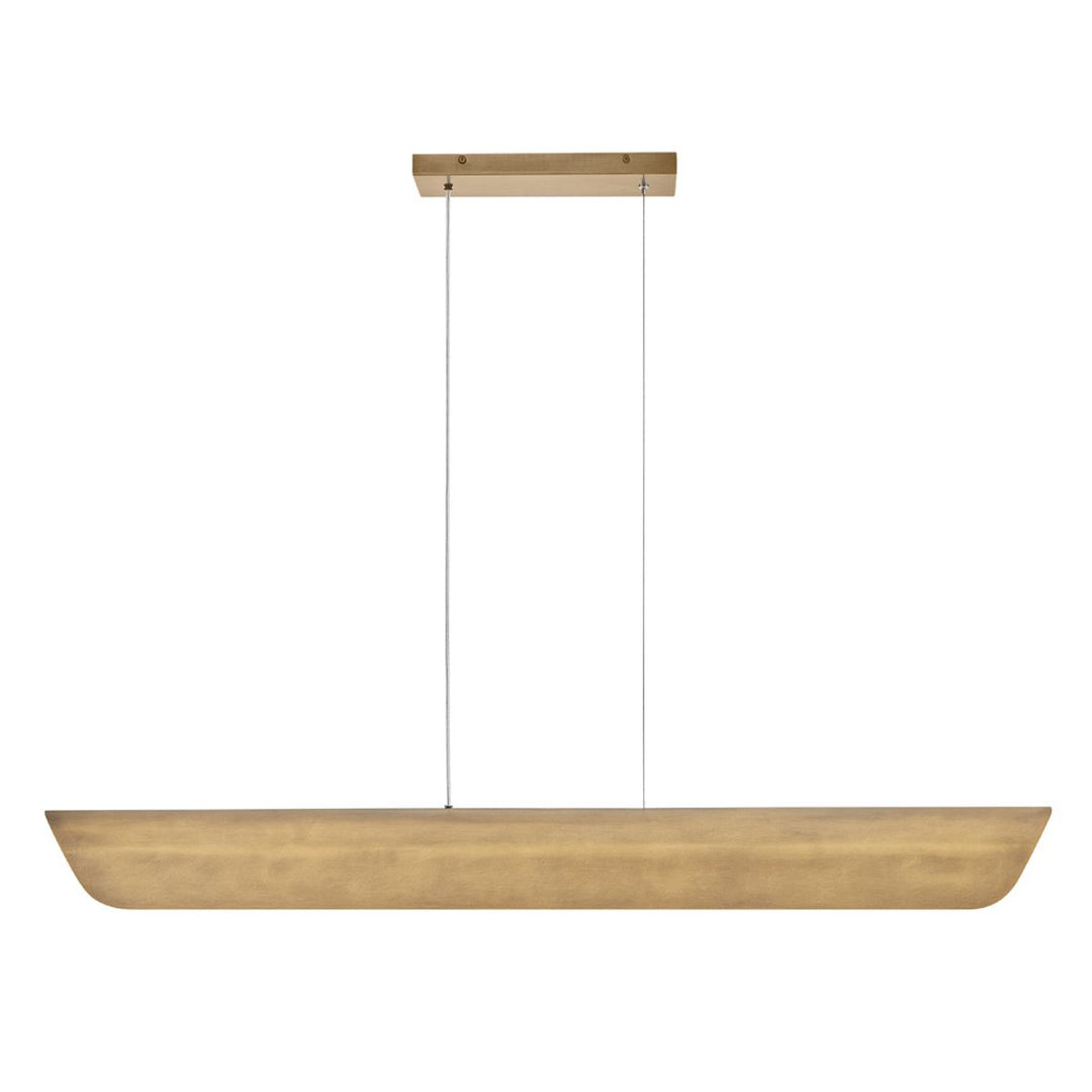 Arco Linear LED Pendant Light - Heritage Brass
