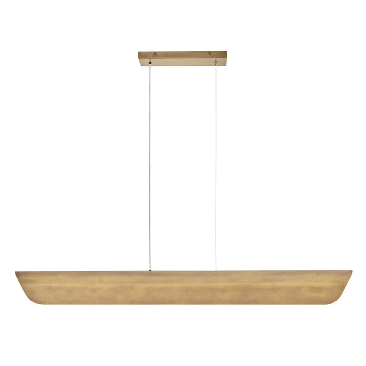 Arco Linear LED Pendant Light - Heritage Brass