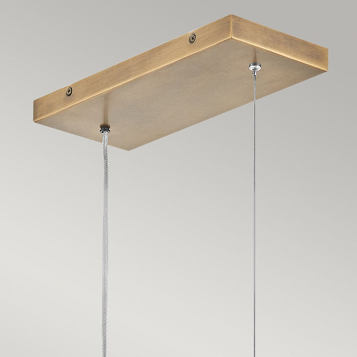 Arco Linear LED Pendant Light - Heritage Brass