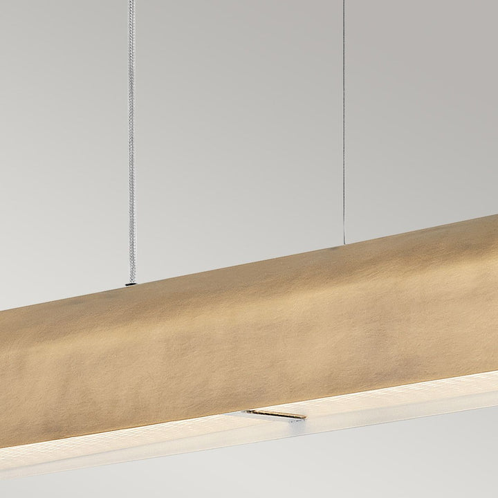 Arco Linear LED Pendant Light - Heritage Brass