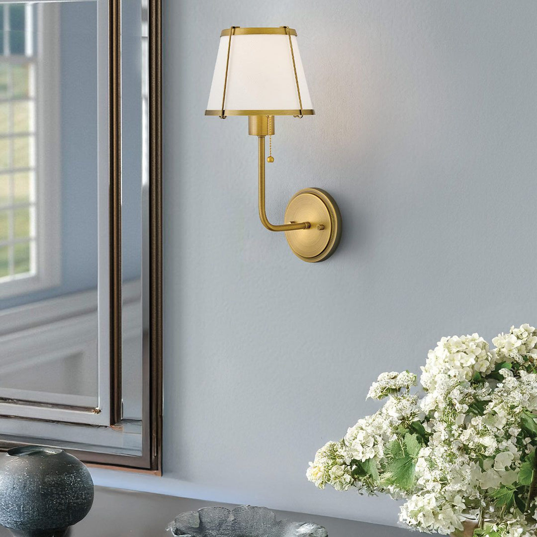 Clarke Wall Light - Darkened Brass