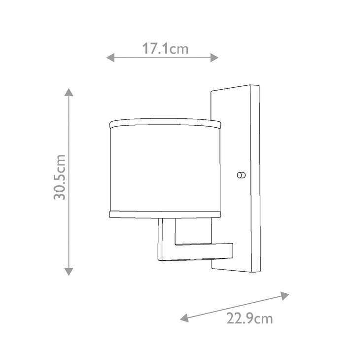 Hampton 1 Wall Light - Brushed Brass