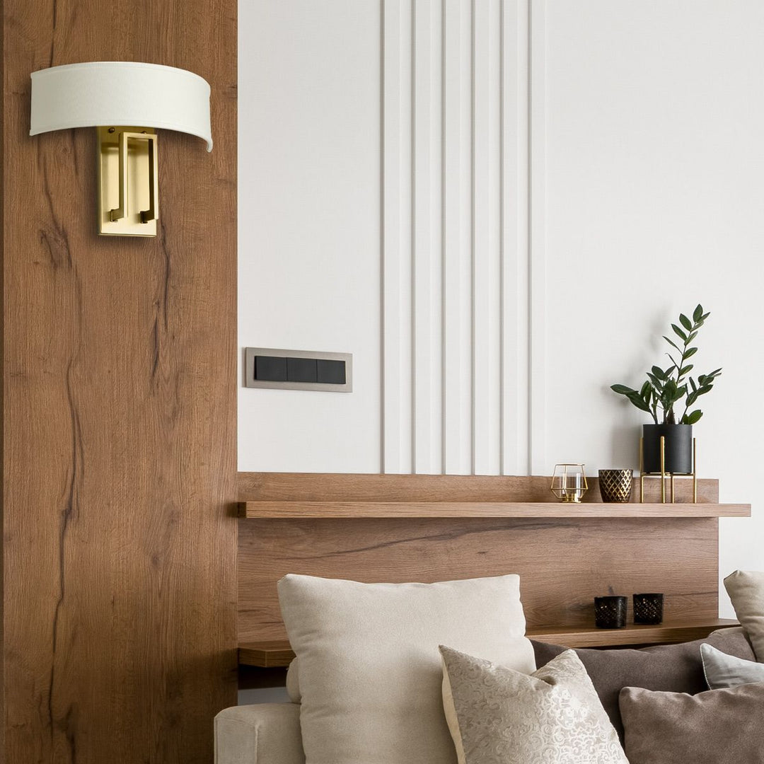 Hampton 2 Wall Light - Brushed Brass