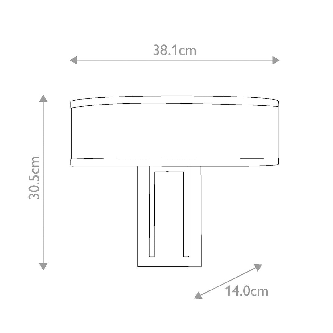 Hampton 2 Wall Light - Brushed Brass