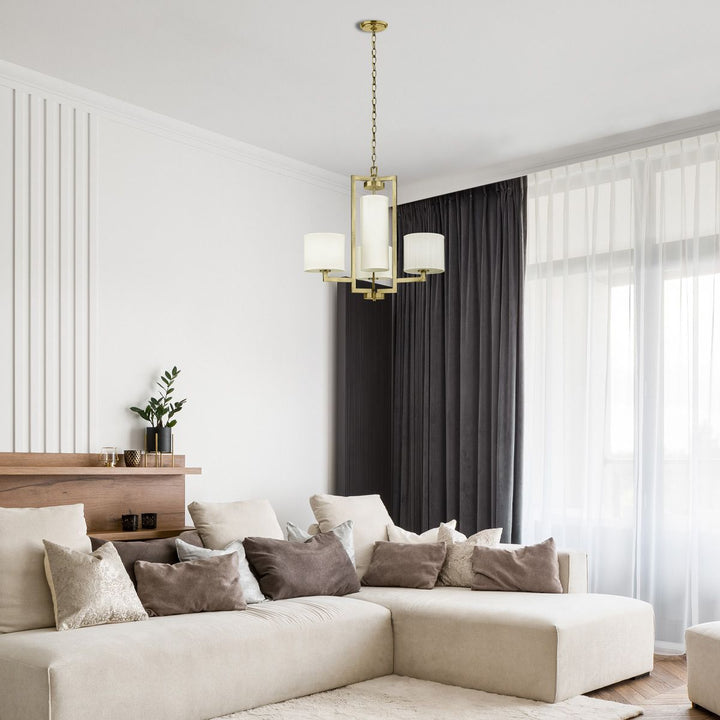Hampton Chandelier - Brushed Brass