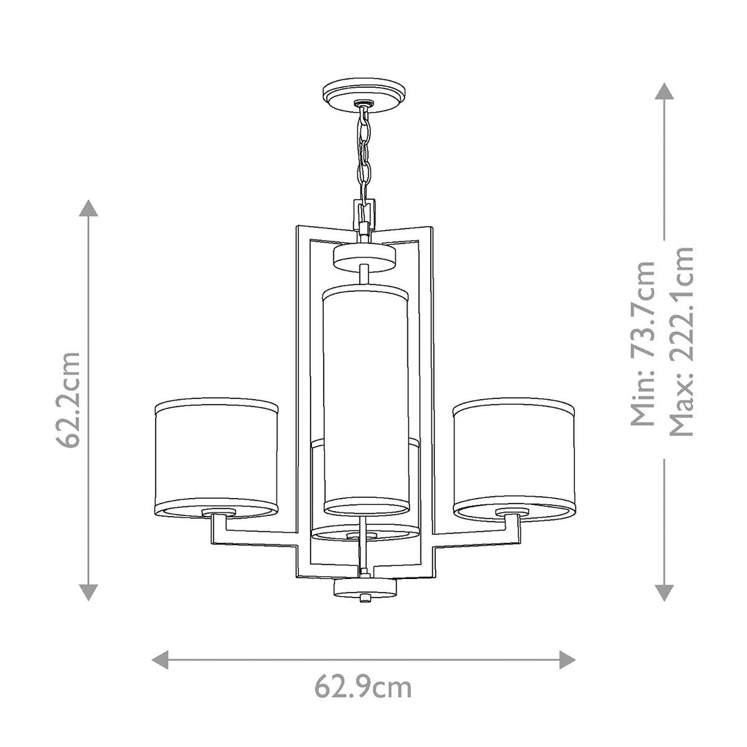 Hampton Chandelier - Brushed Brass
