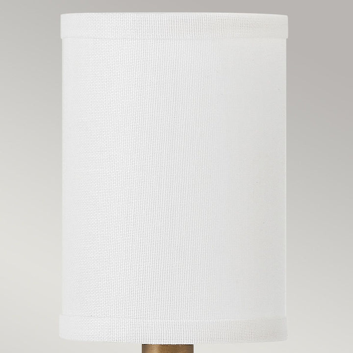 Moore 3 Wall Light - Heritage Brass with Ivory Linen Shade