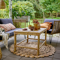 Bloomingville Outdoor Sole Bamboo Coffee Table in Natural