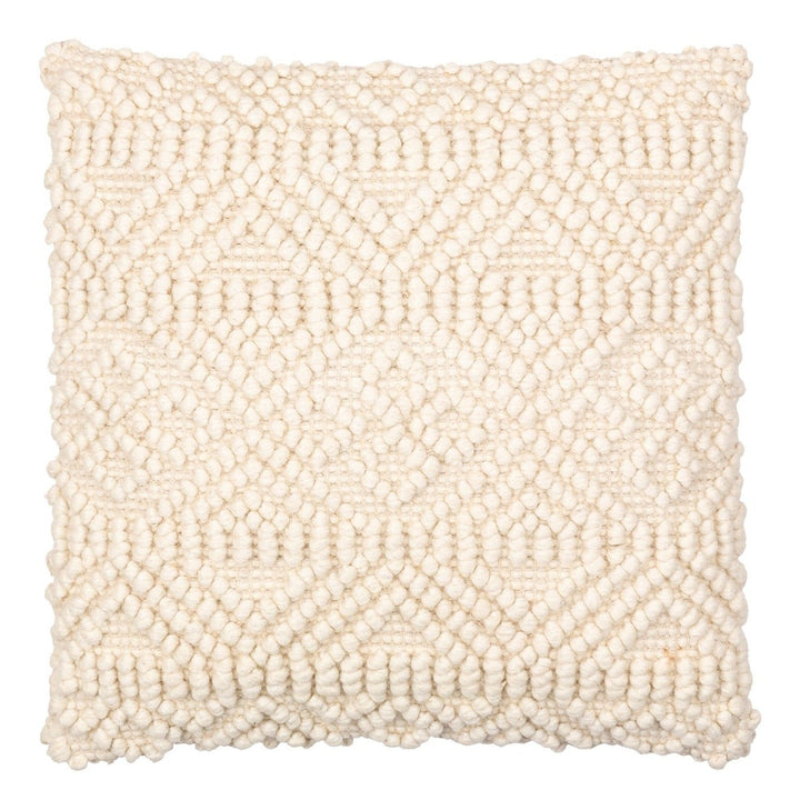 Hygge Hand Woven Cushion 51x51cm - Cream Keiichi 1