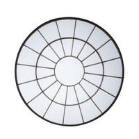 Gallery Interiors Battersea Industrial Round Window Pane Mirror