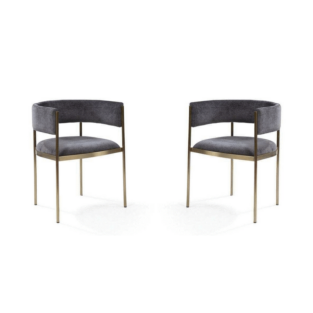 Envie II Set of 2 Dining Chairs - Giselle Dark Charcoal Tommy Franks 2