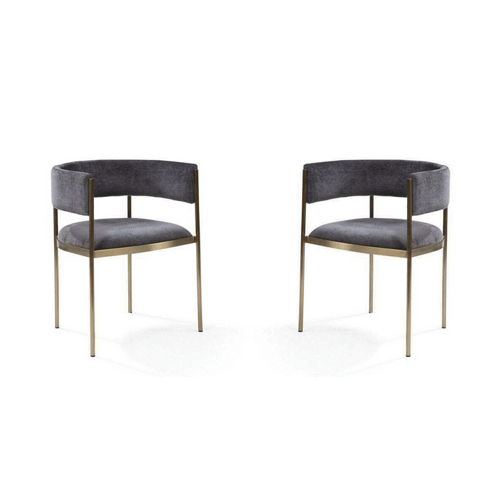 Envie II Set of 2 Dining Chairs - Giselle Dark Charcoal Tommy Franks 2