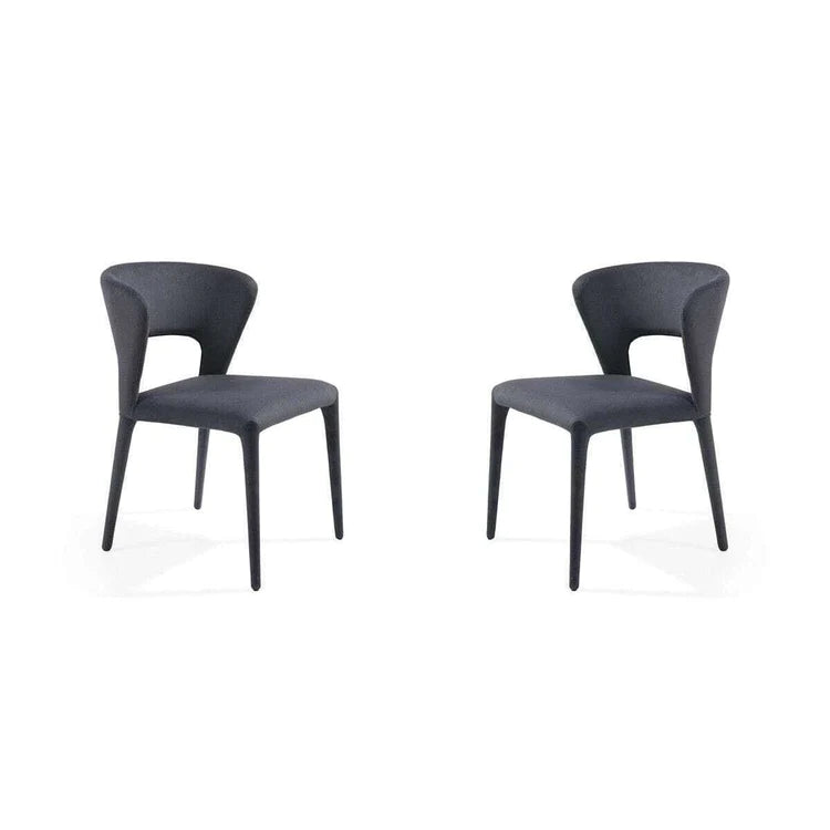 Tommy Franks Pari I Set of 2 Dining Chairs in Cinder Grey