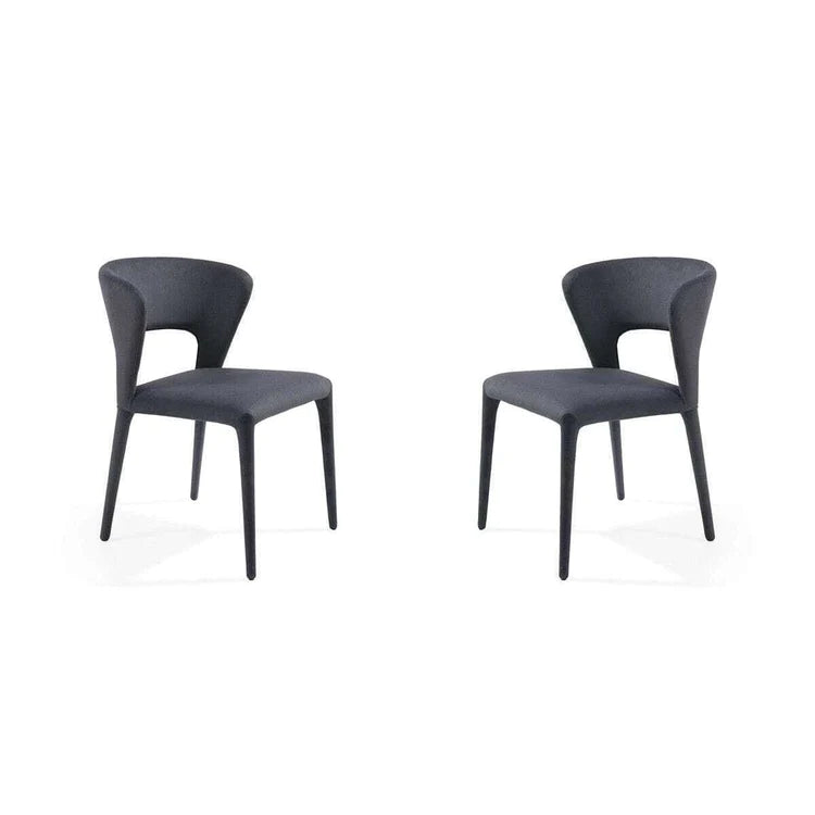  Tommy Franks-Tommy Franks Pari I Set of 2 Dining Chairs in Cinder Grey-Grey  693 