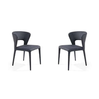 Tommy Franks Pari I Set of 2 Dining Chairs in Cinder Grey