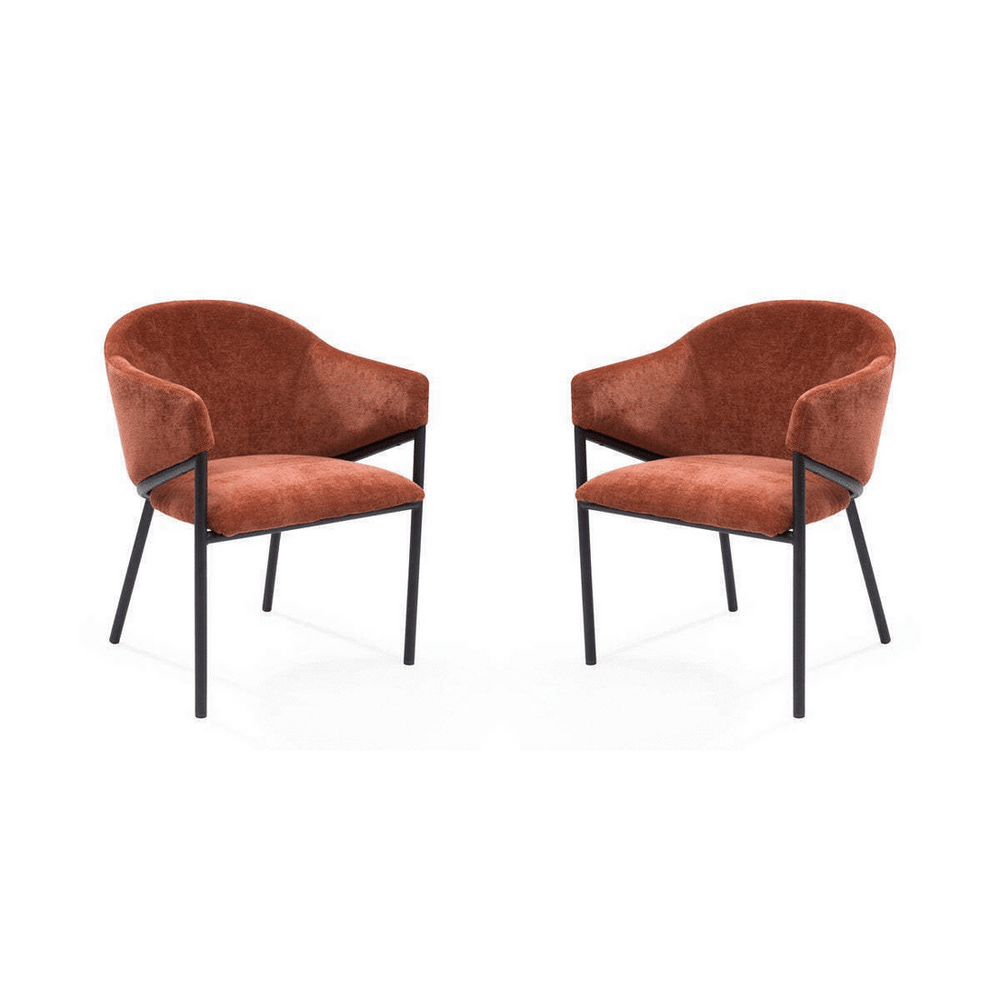 Aidan Set of 2 Armchairs - Rust Tommy Franks 2