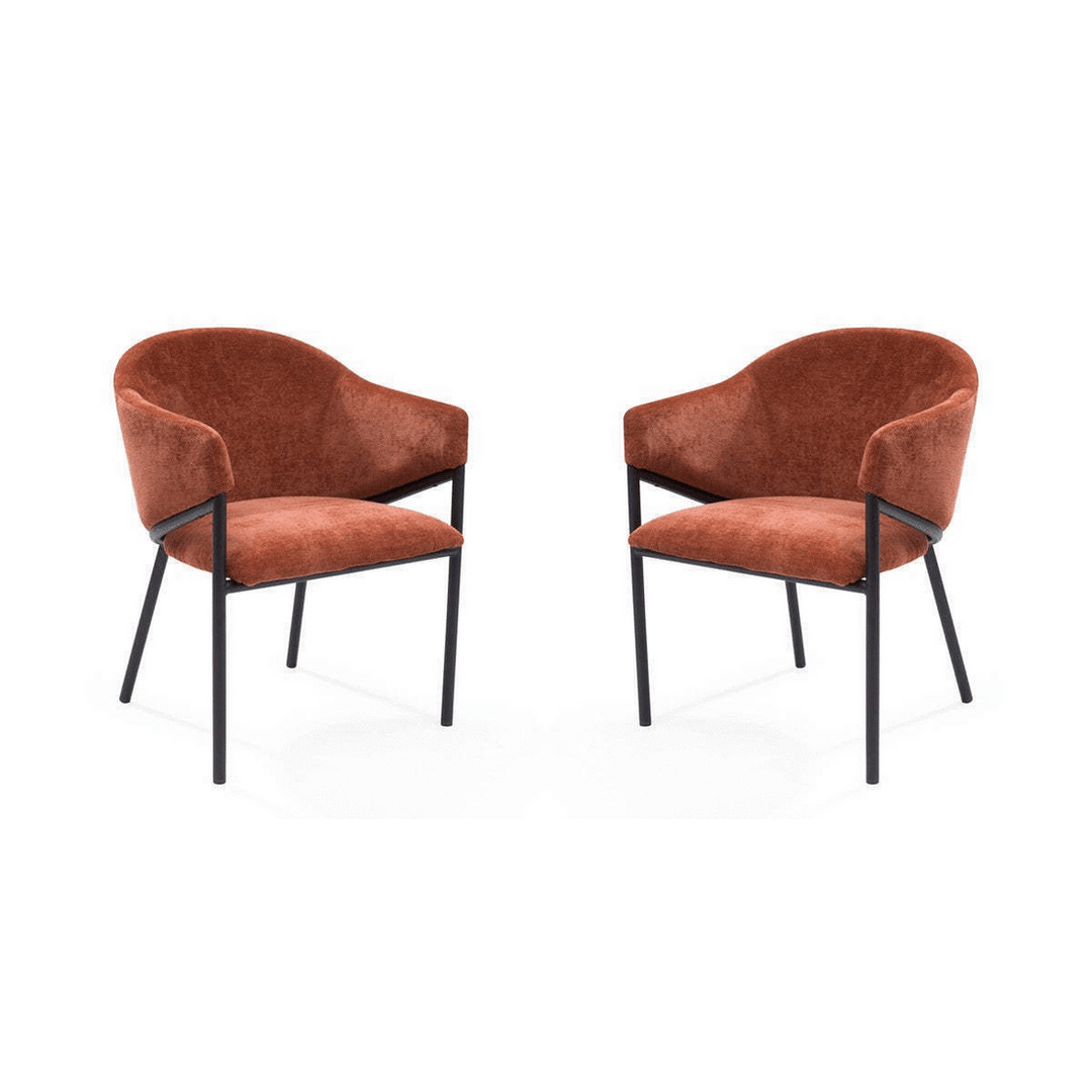 Aidan Set of 2 Armchairs - Rust Tommy Franks 2