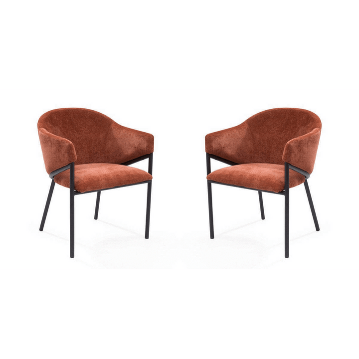 Aidan Set of 2 Armchairs - Rust Tommy Franks 2