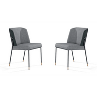 Tommy Franks Set of 2 Houndstooth Victor Dining Chairs