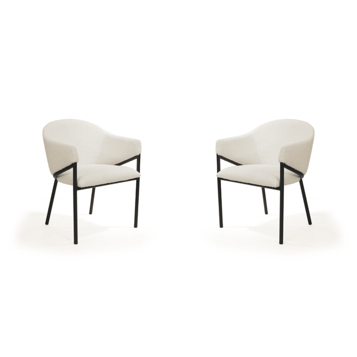 Aidan Set of 2 Armchairs - Polar Bouclé Tommy Franks 2
