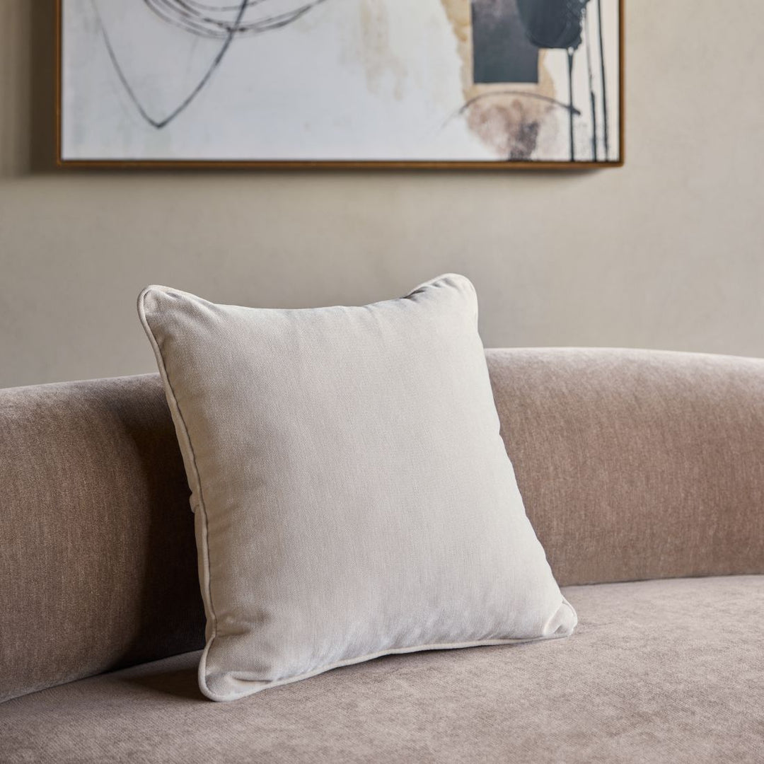 Eden Cushion 47x47cm - Warm Stone Velvet