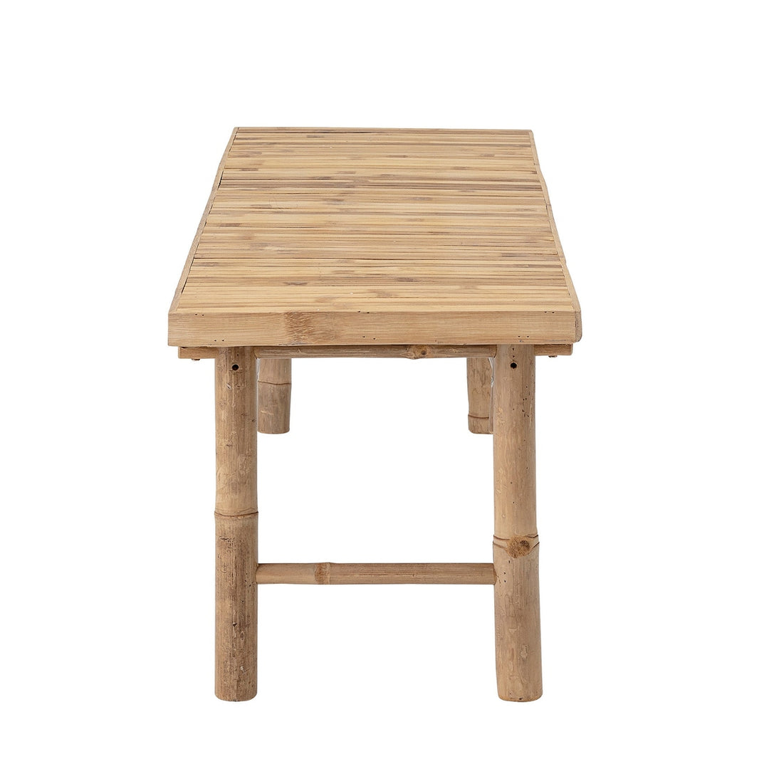 Outdoor Sole Backless Bamboo Bench - Natural Bloomingville 2