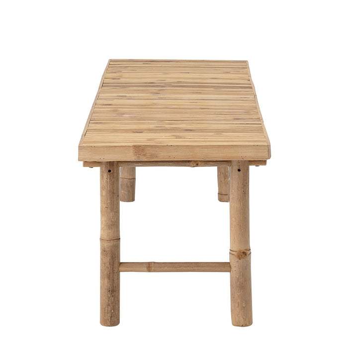 Outdoor Sole Backless Bamboo Bench - Natural Bloomingville 2