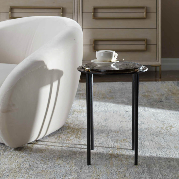 Kennington Round Glass Side Table