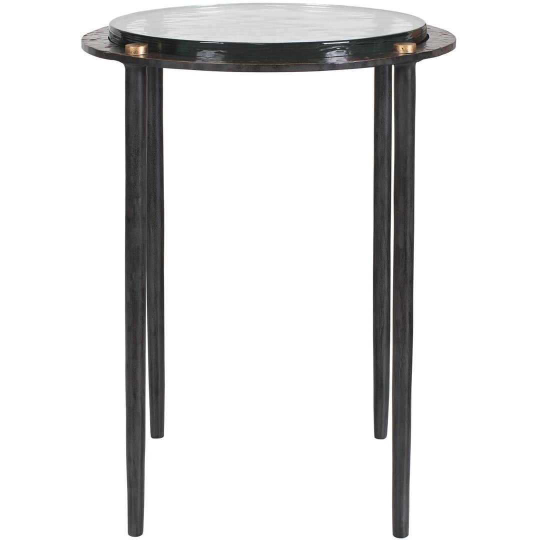 Kennington Round Glass Side Table