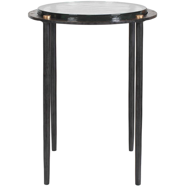 Kennington Round Glass Side Table