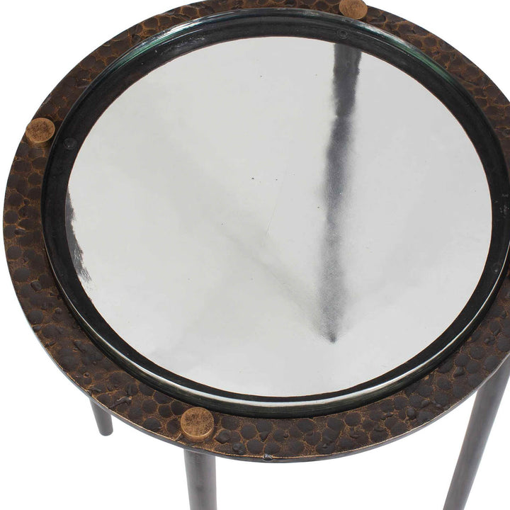 Kennington Round Glass Side Table