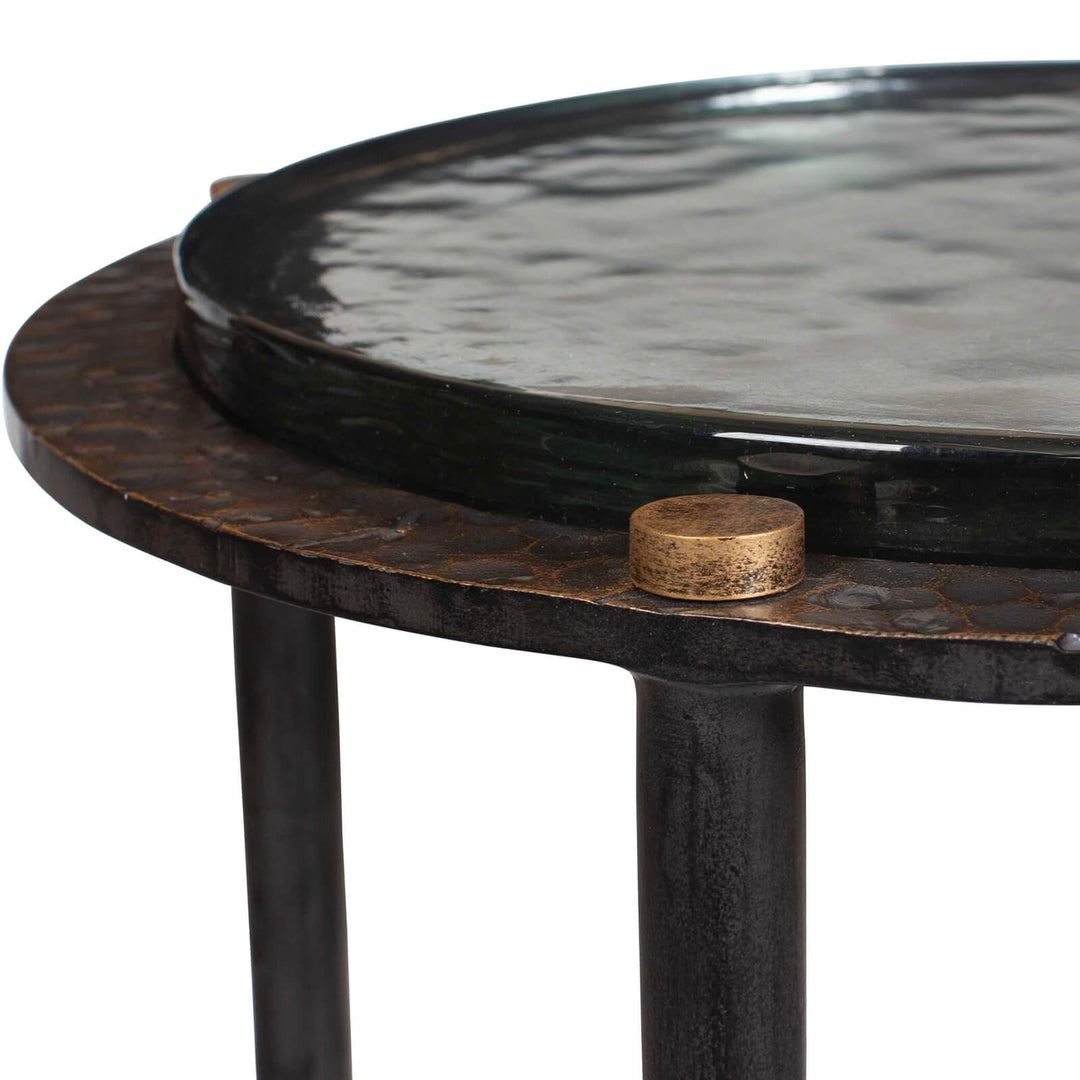 Kennington Round Glass Side Table
