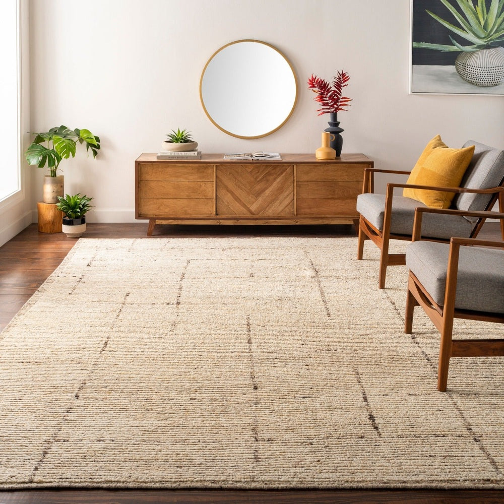 Khyber Hand Knotted Rug - Beige Keiichi 2