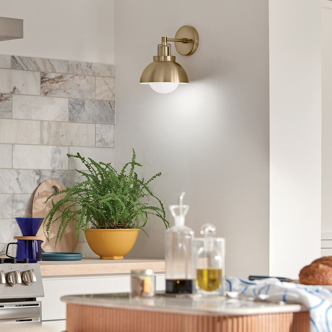 Niva Trio Mount Wall Light - Champagne Bronze