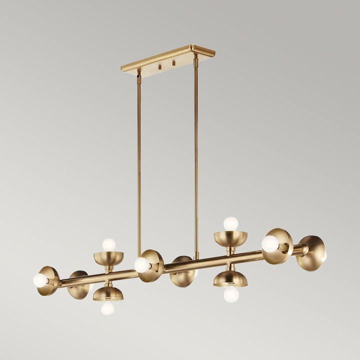 Palta Linear Pendant Light - Champagne Bronze