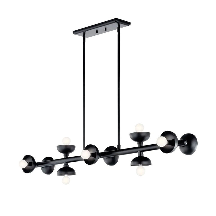 Palta Linear Pendant Light - Satin Black