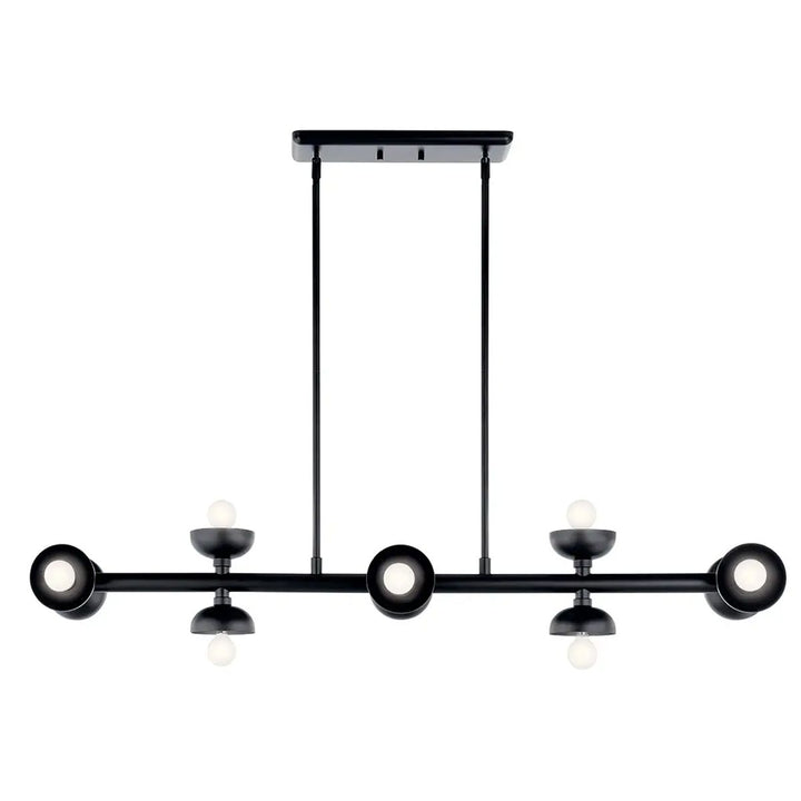 Palta Linear Pendant Light - Satin Black