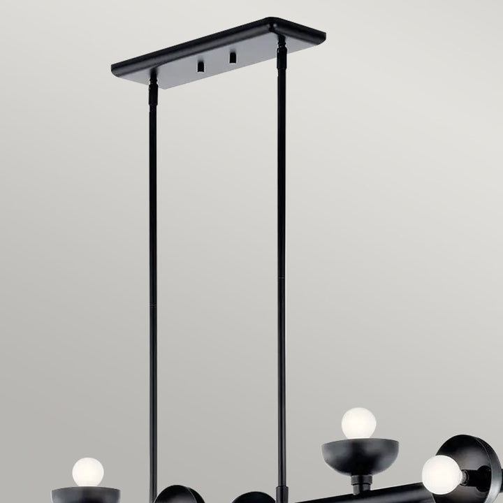 Palta Linear Pendant Light - Satin Black