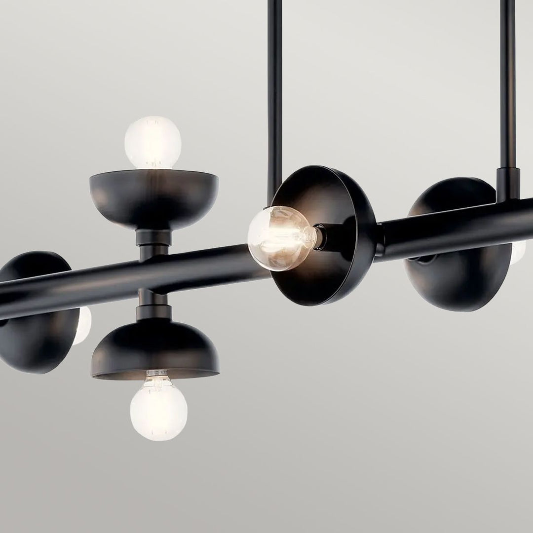 Palta Linear Pendant Light - Satin Black