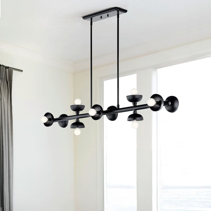 Palta Linear Pendant Light - Satin Black