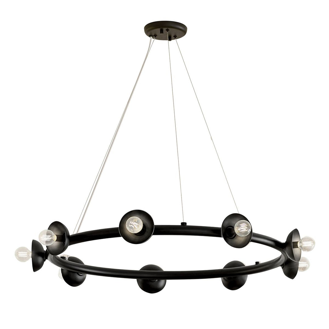 Palta 9 Light Chandelier - Satin Black
